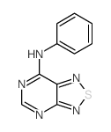 [1,2,5]Thiadiazolo[3,4-d]pyrimidin-7-amine, N-phenyl- Structure