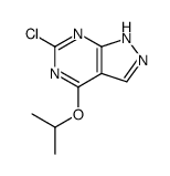 6-chloro-4-isopropoxy-1H-pyrazolo[3,4-d]pyrimidine Structure