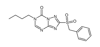 2-(benzylsulfonyl)-6-butyl-6,7-dihydro[1,2,4]triazolo[1,5-a][1,3,5]triazin-7-one结构式