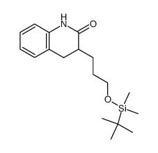 3-(3-tert-butyldimethylsilyloxypropyl)-3,4-dihydro-2(1H)-quinolinone Structure