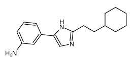 3-[2-(2-cyclohexylethyl)-1H-imidazol-5-yl]aniline Structure