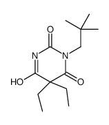 5,5-Diethyl-1-(2,2-dimethylpropyl)barbituric acid structure