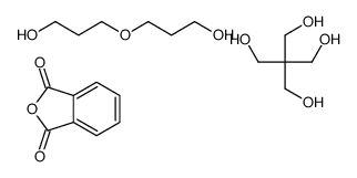 2-benzofuran-1,3-dione,2,2-bis(hydroxymethyl)propane-1,3-diol,3-(3-hydroxypropoxy)propan-1-ol结构式