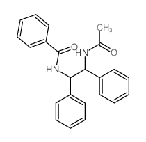 Benzamide,N-[2-(acetylamino)-1,2-diphenylethyl]-结构式