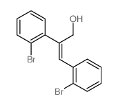 Benzeneethanol, 2-bromo-b-[(2-bromophenyl)methylene]-结构式