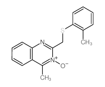 Quinazoline,4-methyl-2-[[(2-methylphenyl)thio]methyl]-, 3-oxide picture