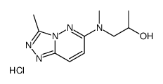 1-[methyl-(3-methyl-[1,2,4]triazolo[4,3-b]pyridazin-6-yl)amino]propan-2-ol,hydrochloride Structure