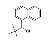 (+/-)-2,2-Dimethyl-1-(1-naphthyl)propylchlorid Structure