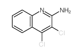 2-Quinolinamine, 3,4-dichloro- Structure