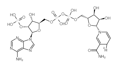 [[(2R,4S,5R)-5-(6-aminopurin-9-yl)-3-hydroxy-4-phosphonooxyoxolan-2-yl]methoxy-hydroxyphosphoryl] [(2R,4S,5R)-5-[(4S)-3-carbamoyl-4-deuterio-4H-pyridin-1-yl]-3,4-dihydroxyoxolan-2-yl]methyl hydrogen phosphate Structure