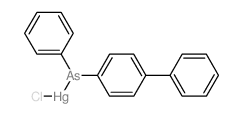 chloromercury,phenyl-(4-phenylphenyl)arsenic Structure