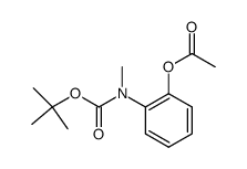 2-((tert-butoxycarbonyl)(methyl)amino)phenyl acetate结构式