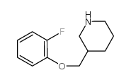 3-(2-氟-苯氧基甲基)-哌啶结构式