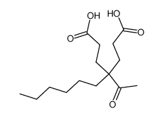 4-acetyl-4-hexylheptanedioic acid结构式