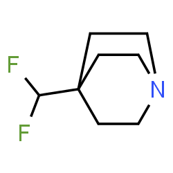 1-Azabicyclo[2.2.2]octane,4-(difluoromethyl)-(9CI)结构式