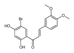 1-(5-Bromo-2,4-dihydroxyphenyl)-3-(3,4-dimethoxyphenyl)-2-propen-1-one结构式