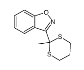 3-(2-methyl-1,3-dithian-2-yl)benzo[d]isoxazole Structure