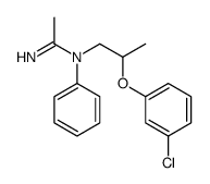 N-[2-(3-chlorophenoxy)propyl]-N-phenylethanimidamide Structure