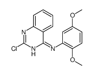 2-chloro-N-(2,5-dimethoxyphenyl)quinazolin-4-amine结构式