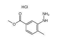 methyl 3-hydrazino-4-methylbenzoate hydrochloride Structure