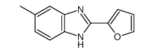 1H-Benzimidazole,2-(2-furanyl)-5-methyl-(9CI) Structure