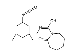 hexahydro-N-[(5-isocyanato-1,3,3-trimethylcyclohexyl)methyl]-2-oxo-1H-azepine-1-carboxamide Structure