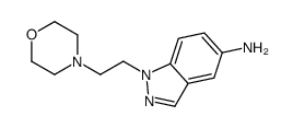 1-(2-morpholin-4-ylethyl)indazol-5-amine Structure