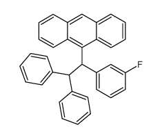 9-(1-(3-fluorophenyl)-2,2-diphenylethyl)anthracene结构式