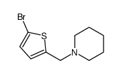 1-[(5-bromothiophen-2-yl)methyl]piperidine Structure