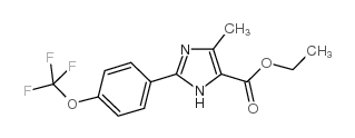 5-METHYL-2-(4-TRIFLUOROMETHOXYPHENYL)-3H-IMIDAZOLE-4-CARBOXYLIC ACID ETHYL ESTER Structure