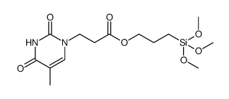 (3-(3-THYMINYL)PROPIONOXY)PROPYLTRIMETHOXYSILANE Structure