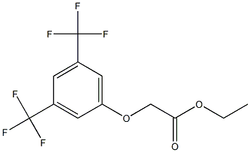Ethyl 2-[3,5-bis(trifluoromethyl)phenoxy]acetate Structure