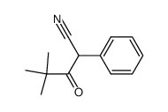 4,4-dimethyl-3-oxo-2-phenyl-valeronitrile结构式