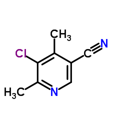 5-Chloro-4,6-dimethylnicotinonitrile结构式