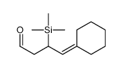 4-cyclohexylidene-3-trimethylsilylbutanal Structure