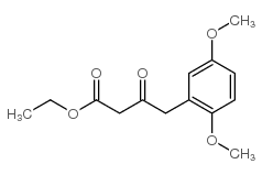 4-(2,5-dimethoxy-phenyl)-3-oxo-butyric acid ethyl ester structure