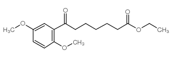 ethyl 7-(2,5-dimethoxyphenyl)-7-oxoheptanoate Structure