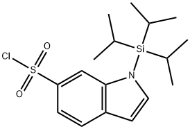 1-[三(丙-2-基)甲硅烷基]-1H-吲哚-6-磺酰氯图片