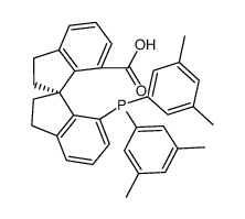 (S)-7-di(3,5-dimethylphenyl)phosphino-7'-carboxy-1,1'-spirobiindane结构式