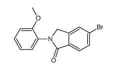 5-bromo-2-(2-methoxyphenyl)-3H-isoindol-1-one结构式