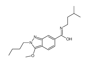 2-butyl-3-methoxy-N-(3-methylbutyl)indazole-6-carboxamide Structure