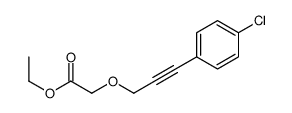 ethyl 2-[3-(4-chlorophenyl)prop-2-ynoxy]acetate Structure