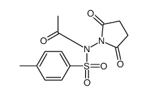 N-(2,5-dioxopyrrolidin-1-yl)-N-(4-methylphenyl)sulfonylacetamide Structure