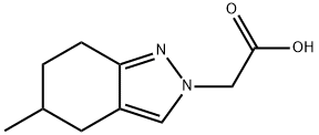 2H-Indazole-2-acetic acid, 4,5,6,7-tetrahydro-5-methyl- Structure