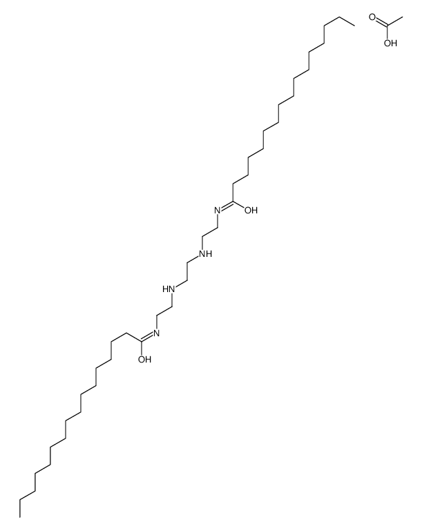 N,N'-[ethylenebis(iminoethylene)]bispalmitamide monoacetate结构式