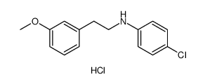 (4-CHLORO-PHENYL)-[2-(3-METHOXY-PHENYL)-ETHYL]-AMINE HYDROCHLORIDE结构式