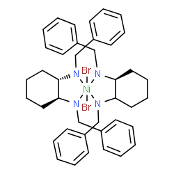 (3as,3'as,7as)-1,1',3,3'-tetrabenzyl-2,2-dibromo-3a,3'a,4,4',5,5',6,6',7,7',7a,7'a-dodecahydro-2,2'-spirobi[cyclohexa[d]1,3-diaza-2-nickelacyclopentane] picture