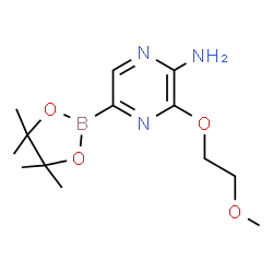 5-Amino-6-(2-methoxyethoxy)pyrazine-2-boronic acid pinacol ester structure