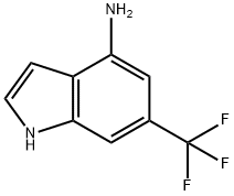 1H-Indol-4-aMine, 6-(trifluoroMethyl)- Structure