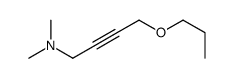 N,N-dimethyl-4-propoxybut-2-yn-1-amine结构式